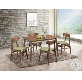 Morocco Walnut Brown 47" Rectangle Dining Table