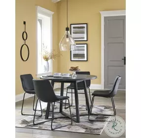 Centiar Black Dining Chair Set Of 2