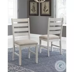 Skempton White And Light Brown Dining Chair Set Of 2