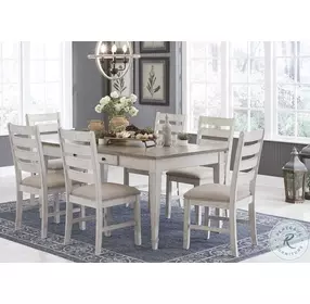 Skempton White And Light Brown Dining Table