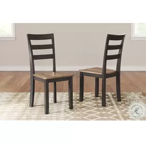 Gesthaven Natural And Brown Side Chair Set Of 2