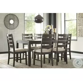 Rokane Brown 7 Piece Dining Room Set