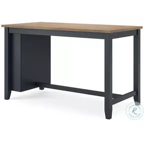 Gesthaven Natural And Blue Rectangular Counter Height Dining Room Set