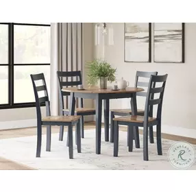 Gesthaven Natural And Blue Side Chair Set Of 2