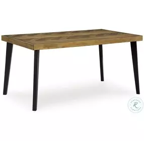 Blondon Brown And Black 7 Piece Dining Set