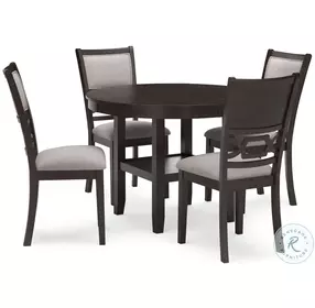 Langwest Cherry Brown 5 Piece Dining Set