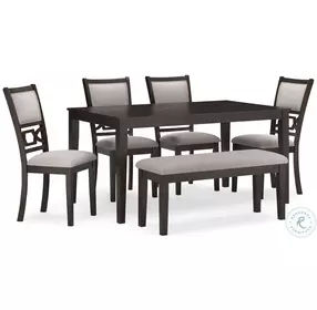 Langwest Cherry Brown 6 Piece Dining Set