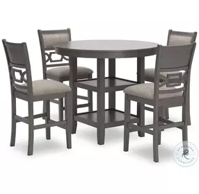 Wrenning Light Gray 5 Piece Counter Height Dining Set
