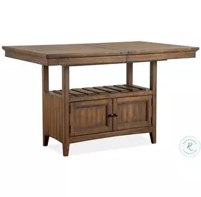 Bay Creek Toasted Nutmeg Extendable Counter Height Dining Room Set