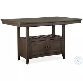 Ashbury Falls Graphite Extendable Counter Height Dining Room Set