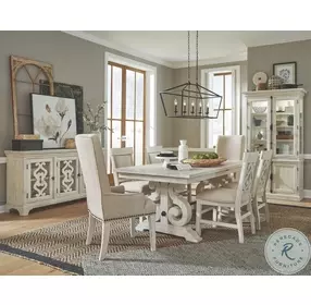 Kin Alabaster Upholstered Host Chair Set Of 2