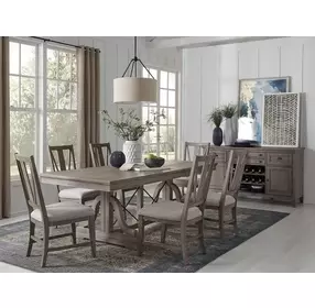 Paxton Place Baja Fog Upholstered Side Chair Set of 2