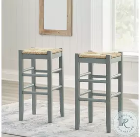 Mirimyn Teal Bar Stool Set of 2