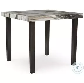 Zendalia Dark Brown and Beige Counter Height Dining Room Set