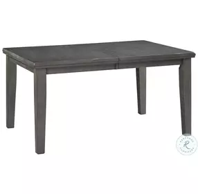 Hallanden Gray Rectangular Extendable Dining Room Set