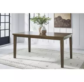 Broxtyn Light Brown 78" Extendable Rectangular Counter Height Dining Table