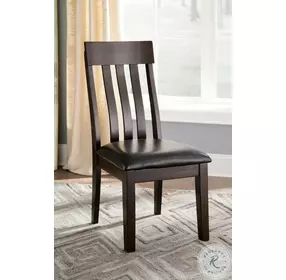 Haddigan Dark Brown Dining Upholstered Side Chair Set Of 2