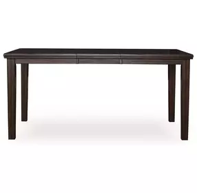 Haddigan Dark Brown Extendable Rectangular Counter Height Dining Room Set
