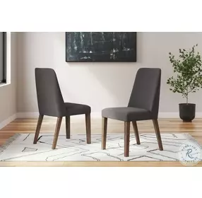 Lyncott Charcoal Dining Chair Set of 2
