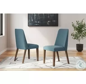 Lyncott Blue Dining Chair Set of 2