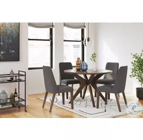 Lyncott Charcoal Dining Chair Set of 2