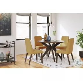 Lyncott Mustard Dining Chair Set of 2