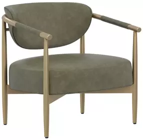 Heloise Ivanhoe Pine Upholstered Lounge Chair