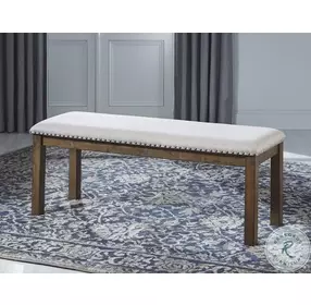 Moriville Beige Upholstered Bench