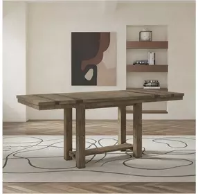 Moriville Grayish Brown Extendable Counter Height Dining Table