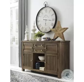 Moriville Grayish Brown Server