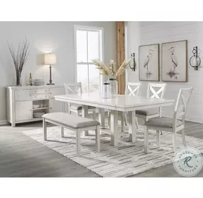 Robbinsdale Antique White Upholstered Side Chair Set Of 2