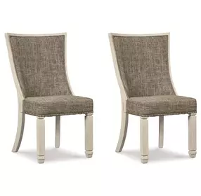 Bolanburg Two Tone Dining Upholstered Side Chair Set of 2