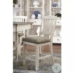 Bolanburg Two Tone Upholstered Bar Stool Set of 2