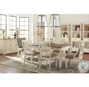 Bolanburg Two Tone Dining Upholstered Side Chair Set of 2