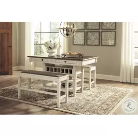 Bolanburg Two Tone Counter Height Dining Bench