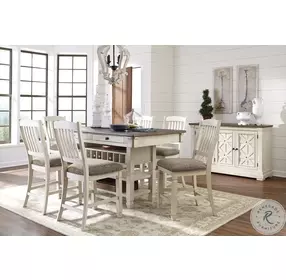Bolanburg White and Gray Dining Server