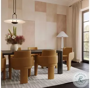 Leo Tan Performance Vegan Leather Dining Chair