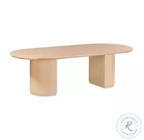 Marlow Natural Wood Oval Dining Room Set