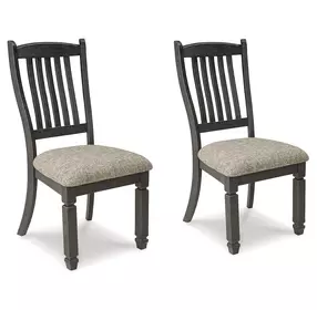 Tyler Creek Black And Gray Upholstered Side Chair Set of 2