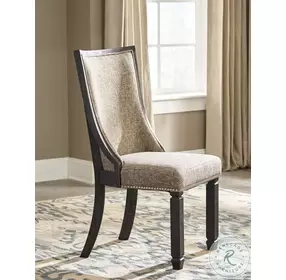 Tyler Creek Black And Gray Upholstered Host Chair Set of 2