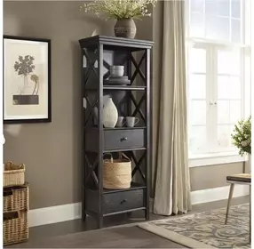 Tyler Creek Black And Gray Display Cabinet