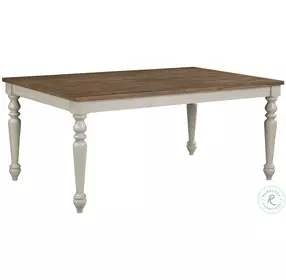 Jennifer Brown And White Dining Room Set