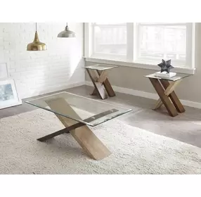 Tasha Brown Square End Table