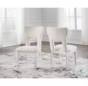 Chalanna White Side Chair Set Of 2