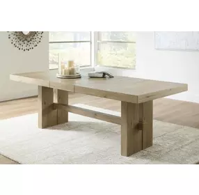 Drovlayne Light Brown 90" Extendable Rectangular Dining Table