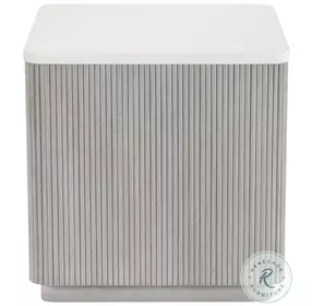 Colonnade Faux Stone And Neutral Tone Side Table