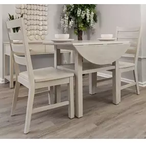 Geneva Distressed White Side Chair Set of 2