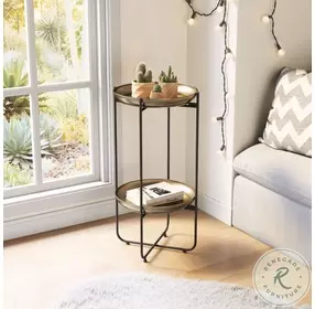 Bronson Bronze Accent Table