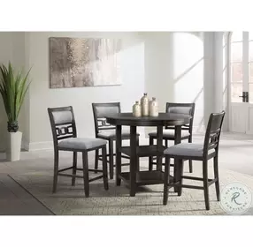 Taylor Gray And Dark Walnut Counter Height Chair Set Of 2