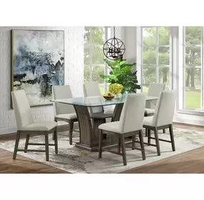 Simms Gray 72" Rectangular Dining Table